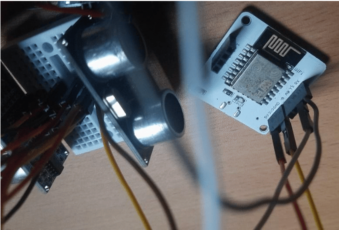 Step 8- Connect 5v and GND of the Bolt Wifi Module to Vcc and GND of the sensor 2 respectively.